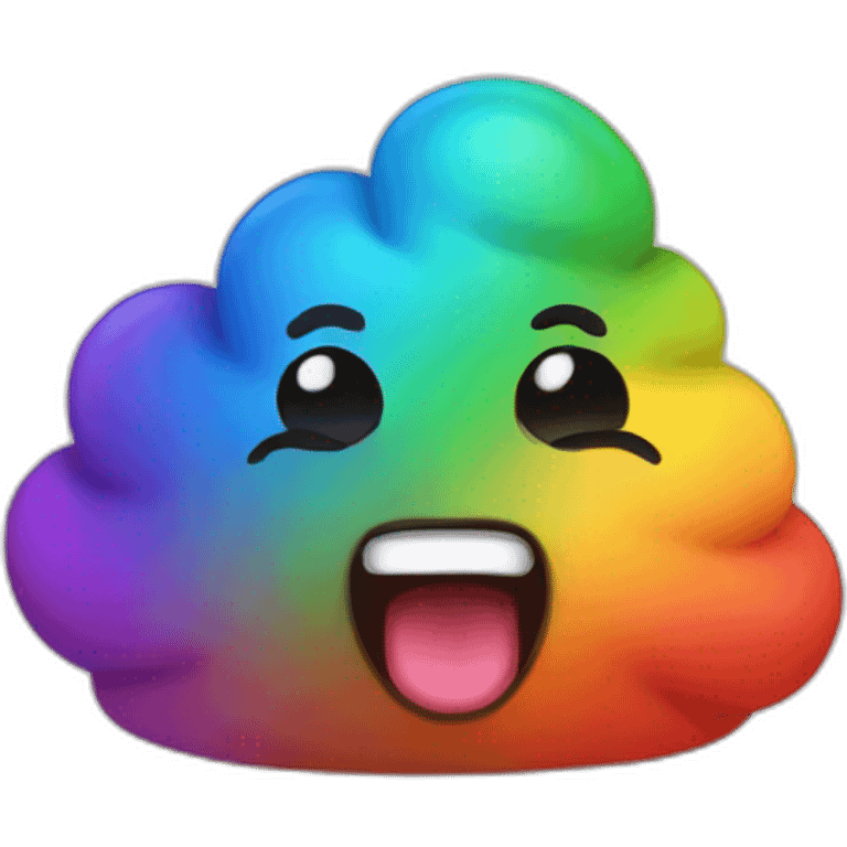 rainbow poo emoji