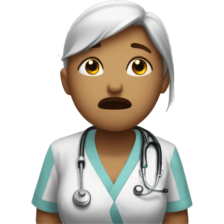 Nursing student crying emoji