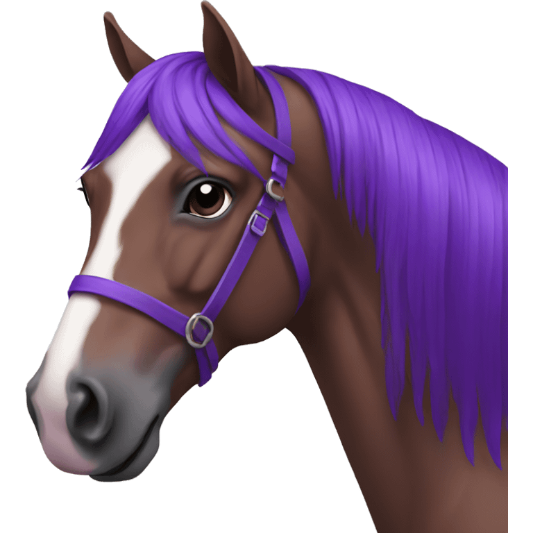 Horse purple emoji