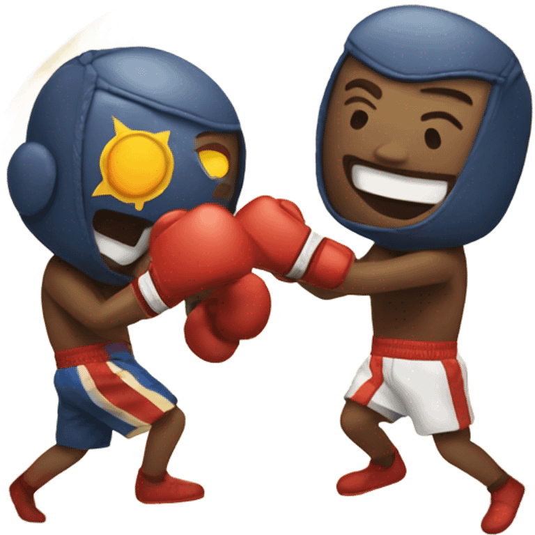 Sun and moon boxing  emoji