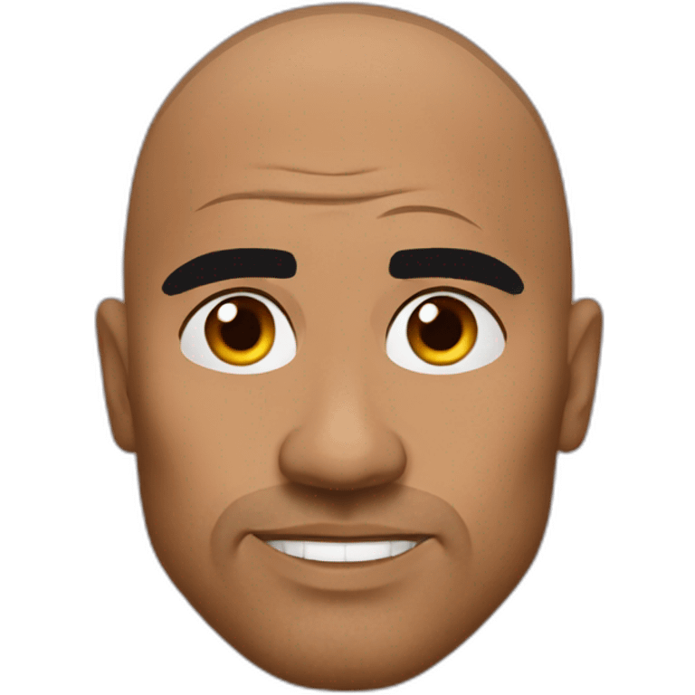 The rock eyebrows emoji