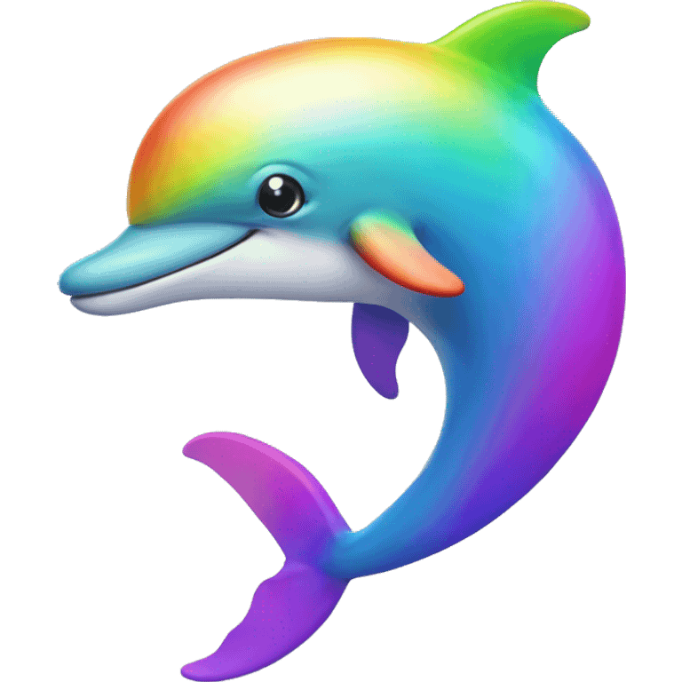 rainbow dolphin emoji