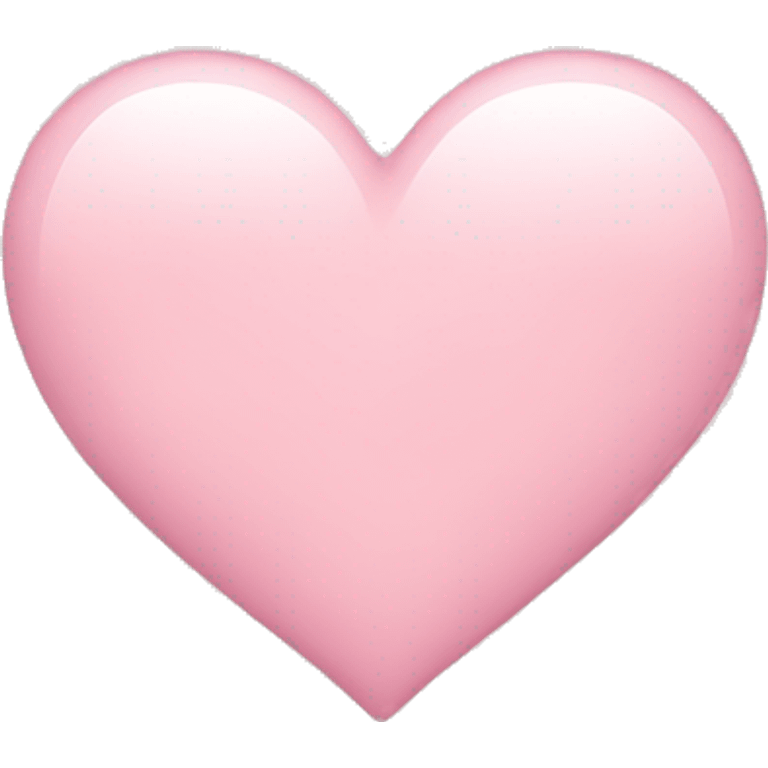 light pink heart  emoji