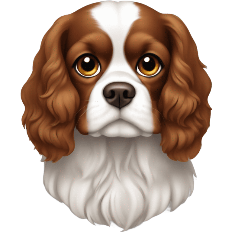 King Charles Cavalier all one color brown no white emoji