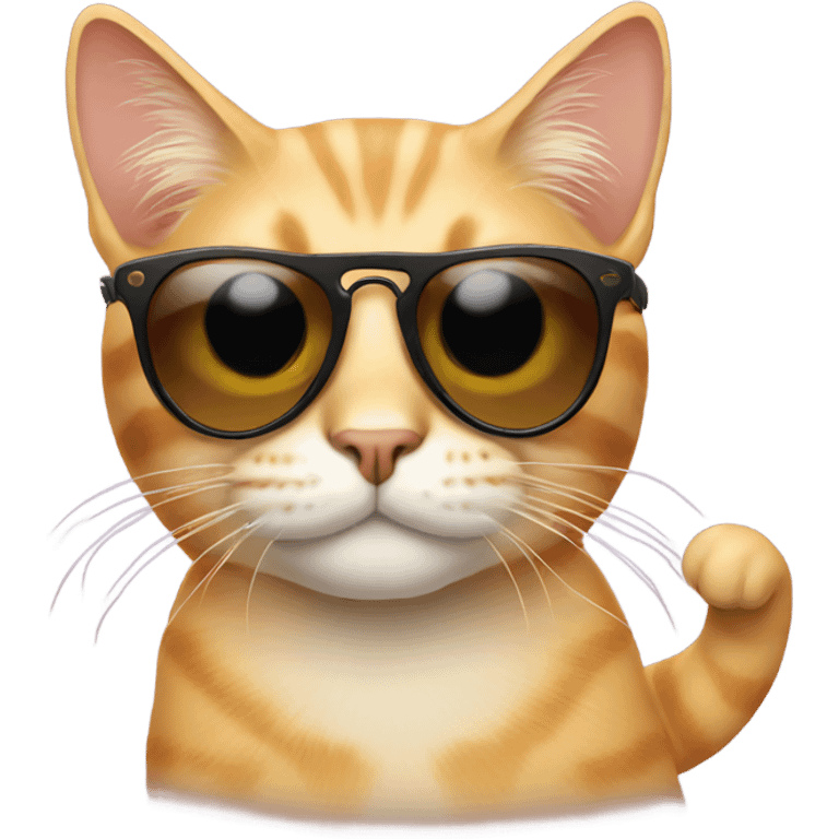 Cat with sunglasses emoji