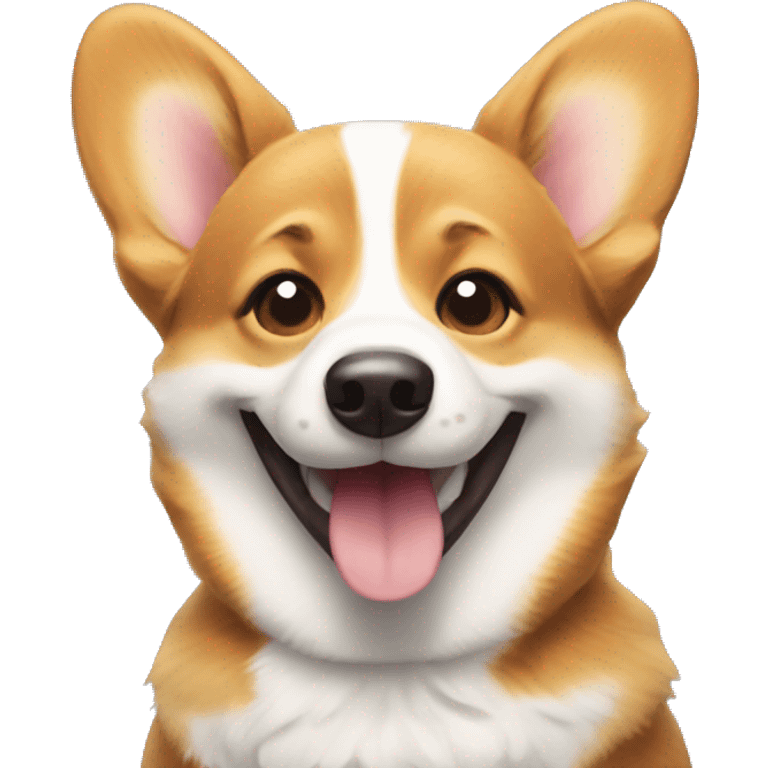 Corgi dog smile emoji