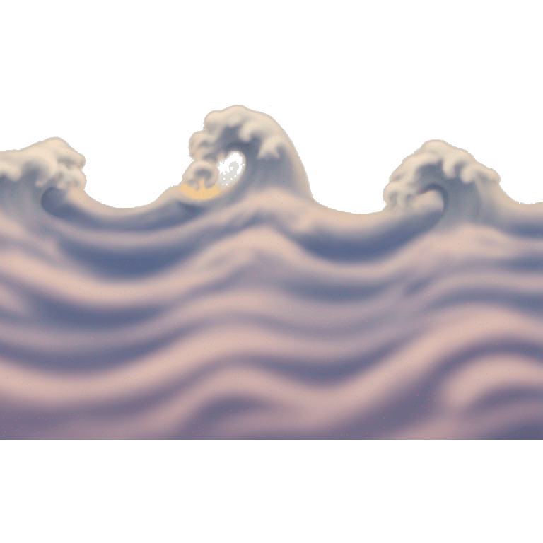 3 isolated waves of air emoji