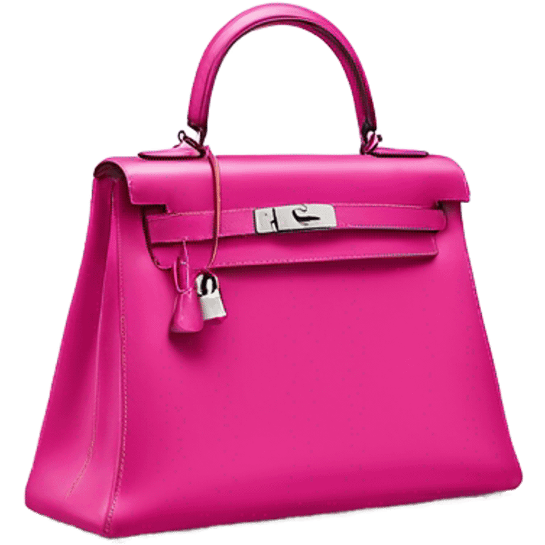 Hermes Kelly pink bag emoji