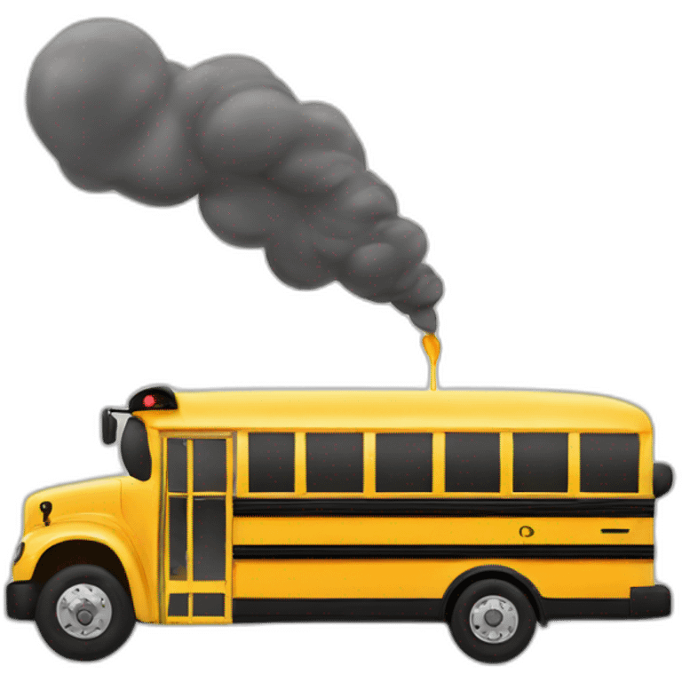 schoolbus filling fuel emoji