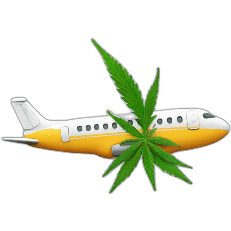 airplane cannabis emoji