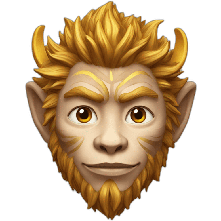 hyperrealistic sun wukong emoji