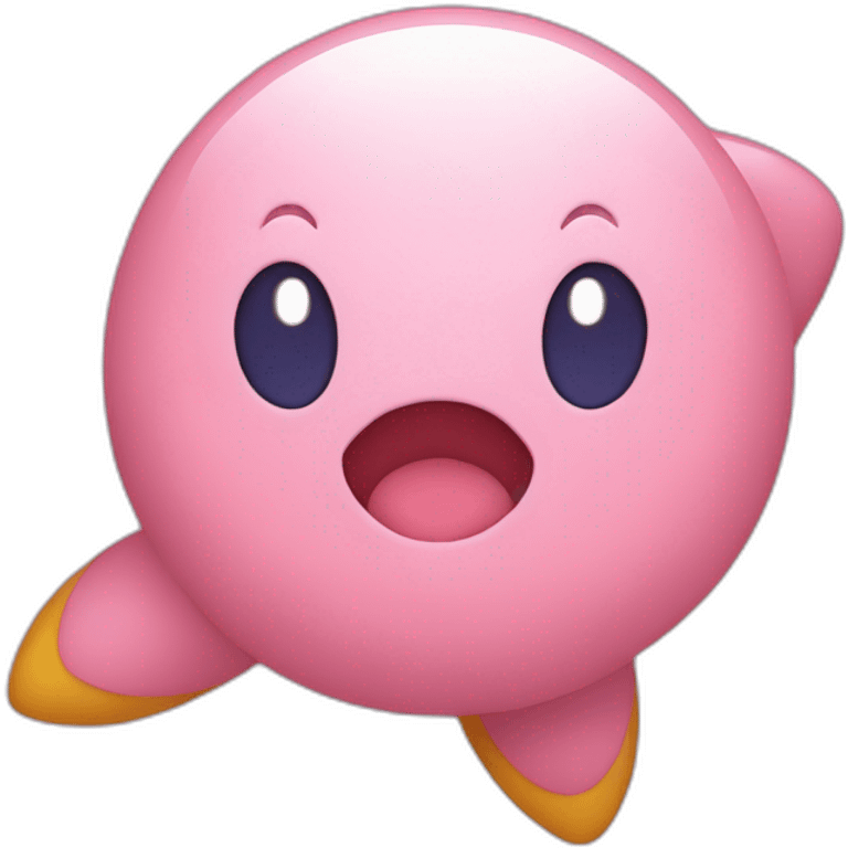 Kirby sur un étoil emoji