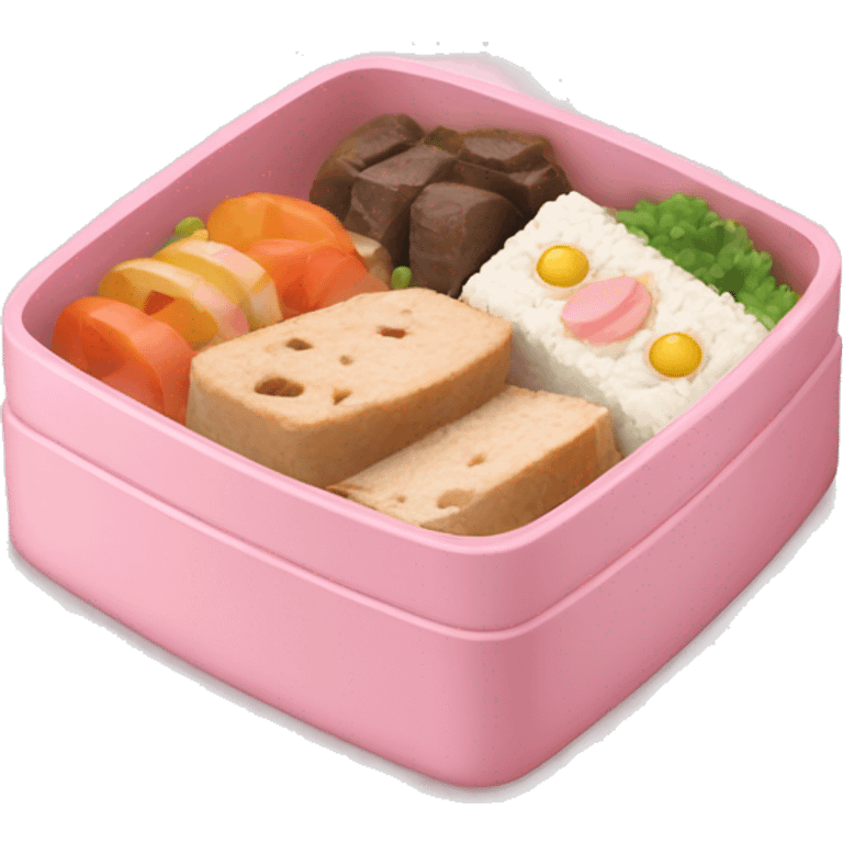 Light pink bento box emoji