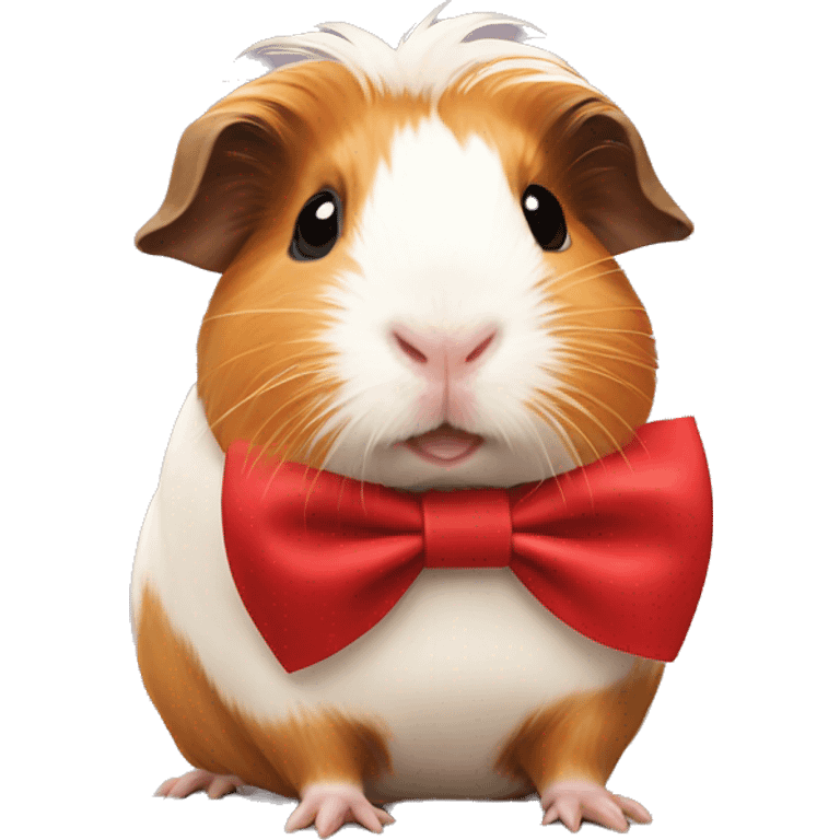 Guinea pig with bow emoji