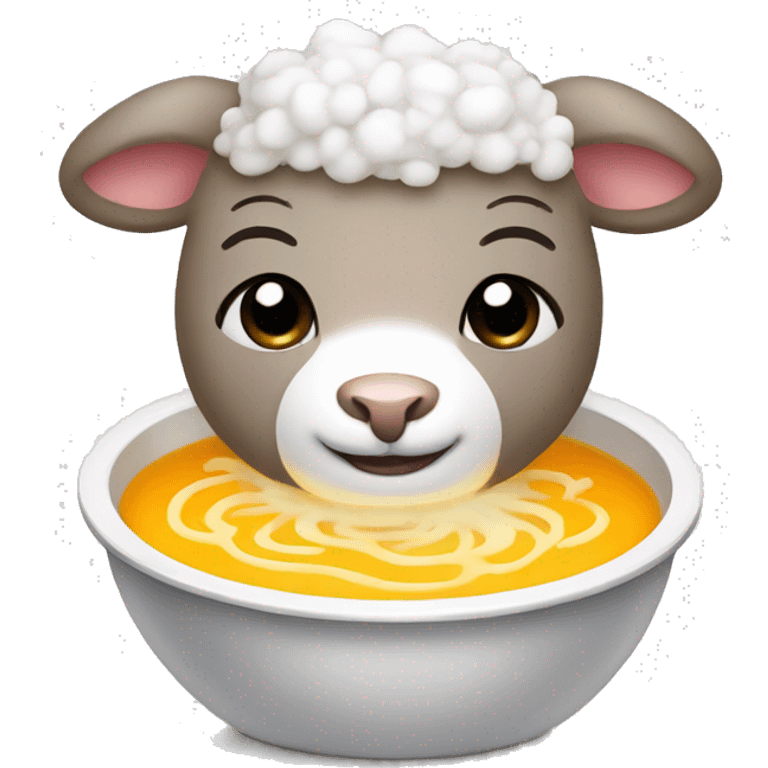 Soup lamb emoji