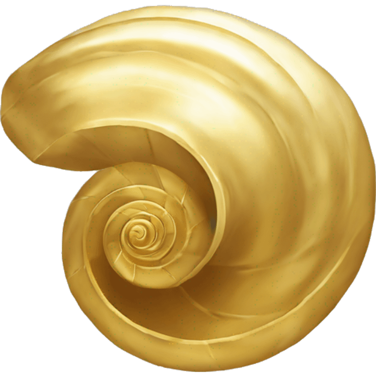 one spiral gold Shell emoji