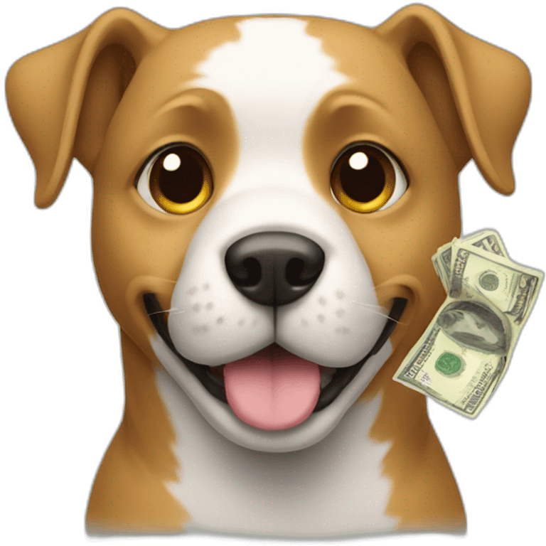 Dog with money  emoji