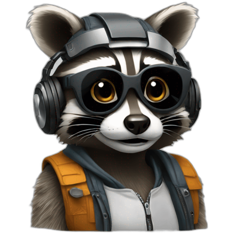 dj-raccoon emoji