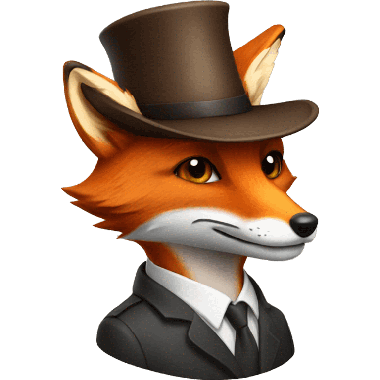 fox with hat emoji