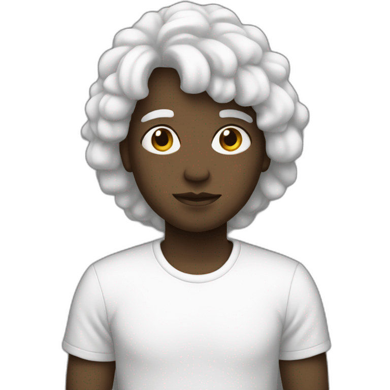 White afroamerican  emoji