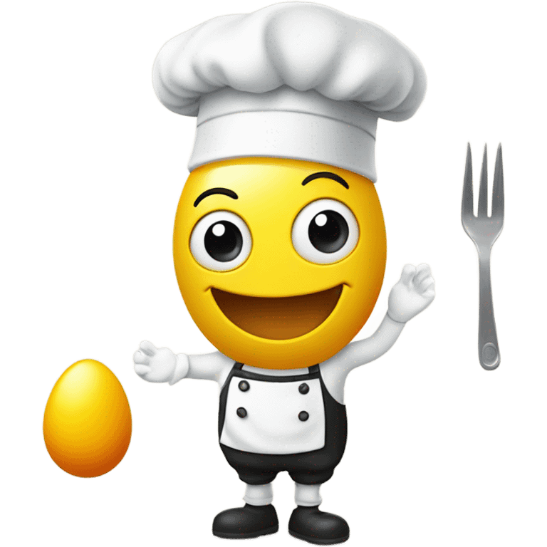 Little fried egg man emoji