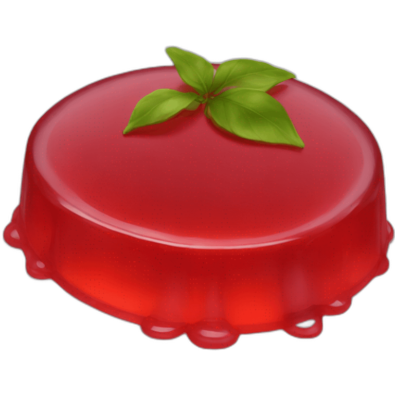 red-jello-on-plate emoji