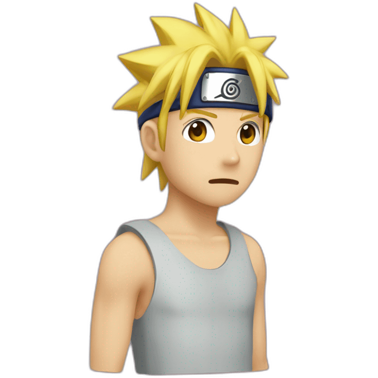 À mix between Naruto and sasuke emoji