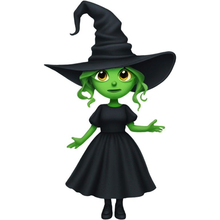 Elphaba no hair showing  emoji