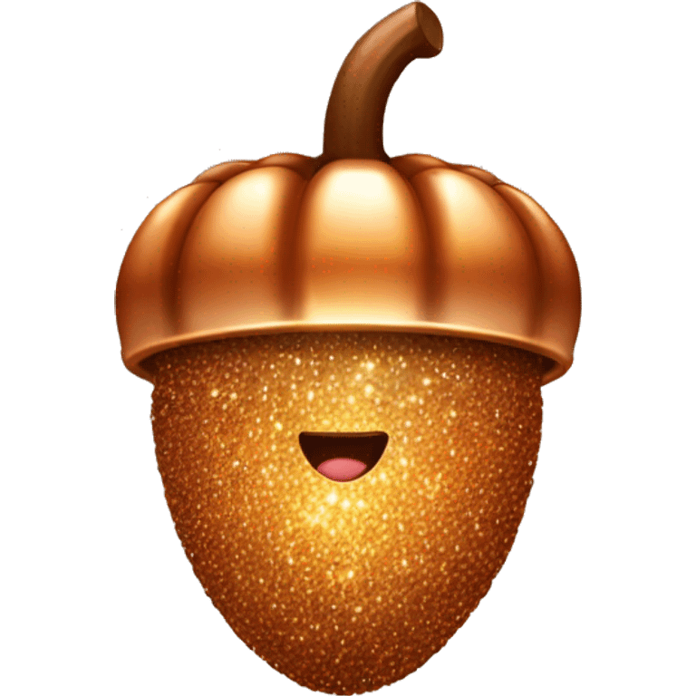 sparkling copper Acorn emoji