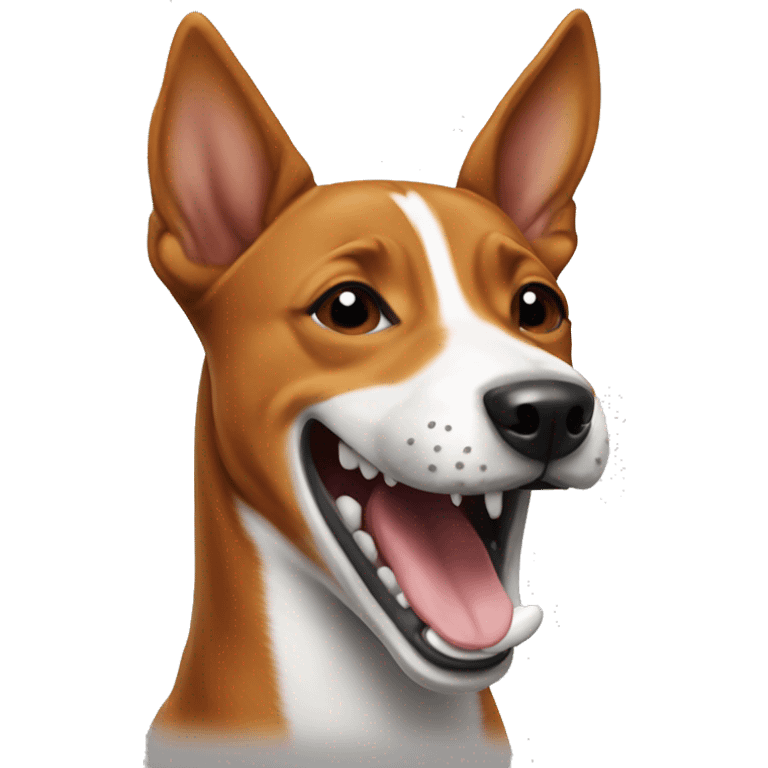 basenji  laughing emoji