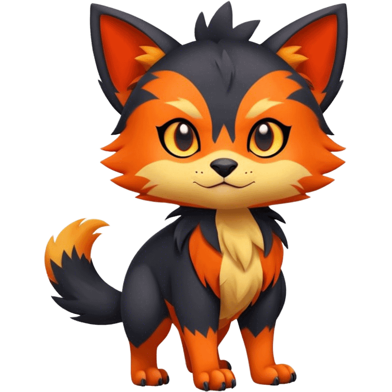  Quilava-Litten-hybrid full body emoji