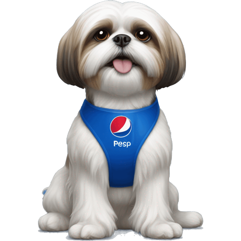 Shihtzu with pepsi emoji