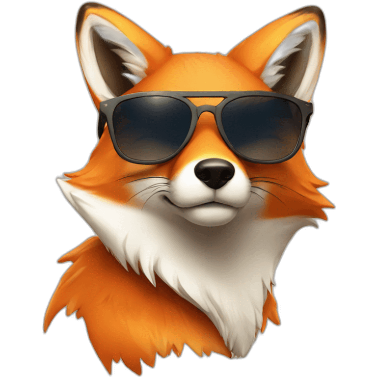 fox in sun glasses emoji