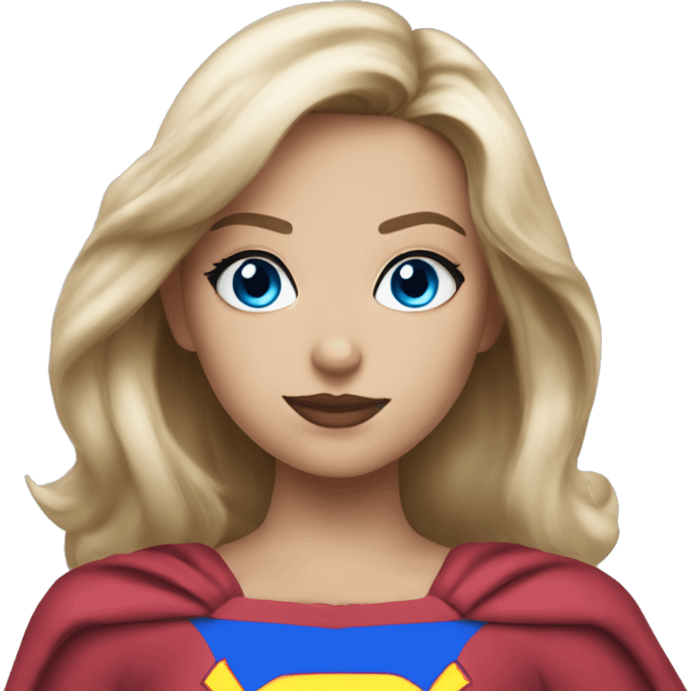 Supergirl blue eyes emoji