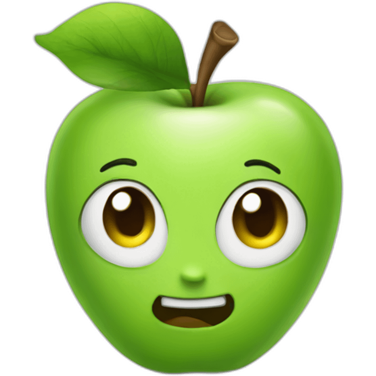 Gree-apple emoji