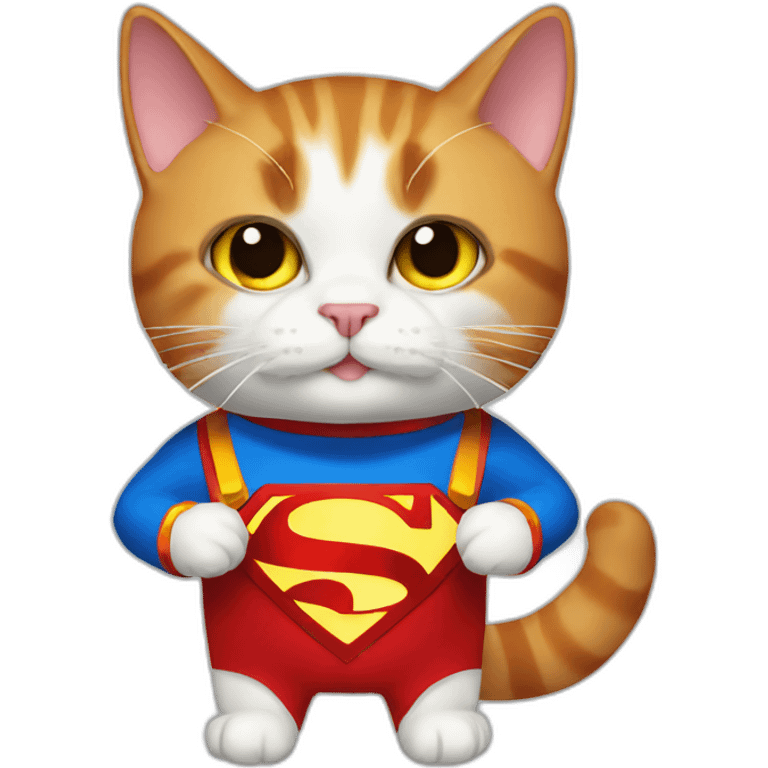 frying superman cat emoji