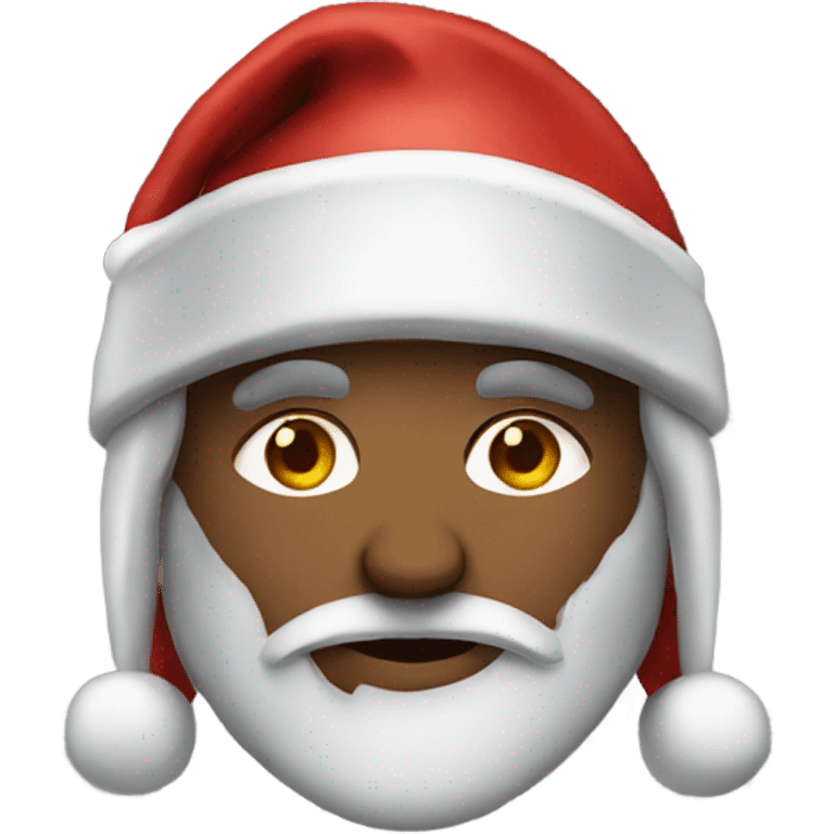 spartan male wearing santa hat emoji