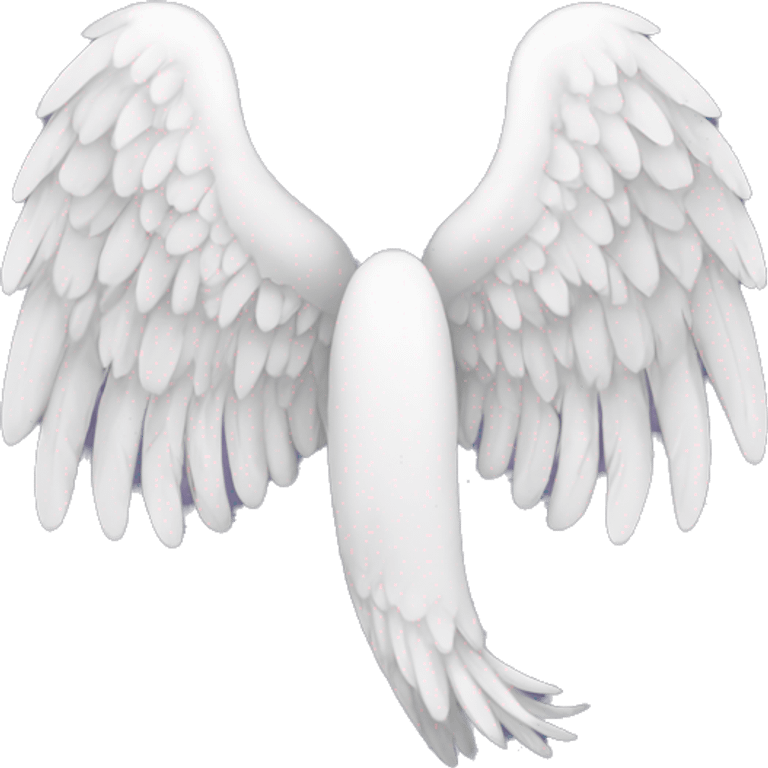 one angel wing emoji