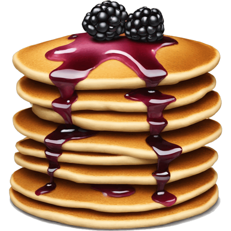 Blackberry pancakes  emoji