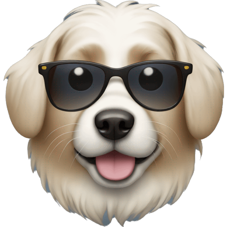 Dog with sunglasses  emoji