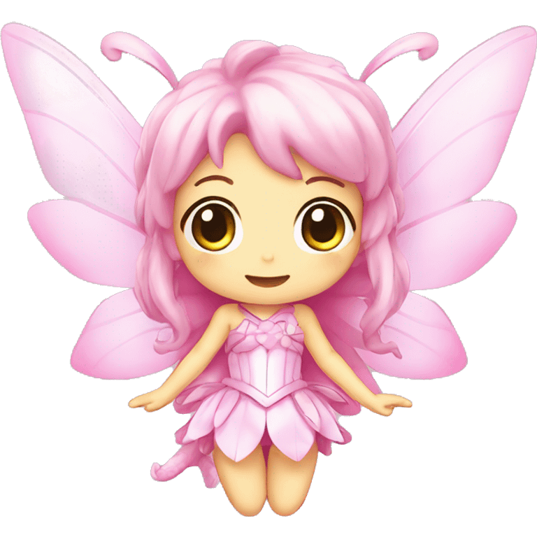 Shiny Pastel Pink Anime Chibi Fairy Fakémon emoji