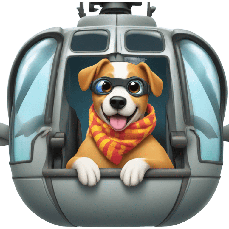 Dog helicopter emoji