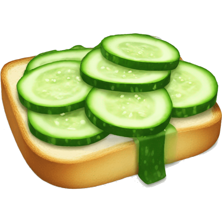 Cucumber toast emoji