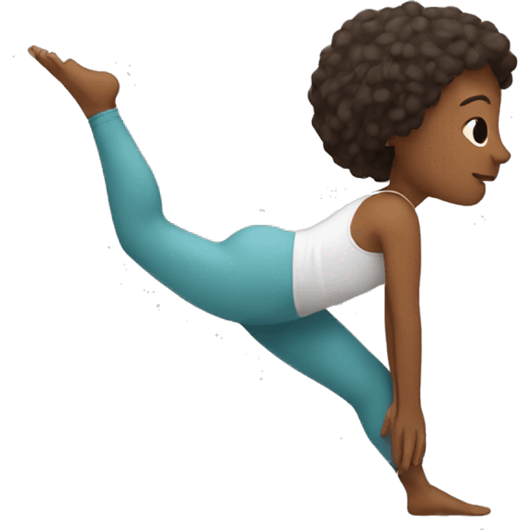 yoga with letter Y emoji