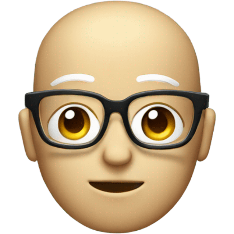 Android bot wearing glasses emoji