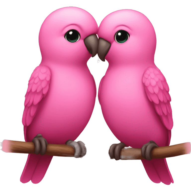 Lovebirds are lovebirds pink emoji