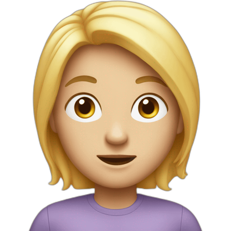 me with very short air on a macbook pro emoji