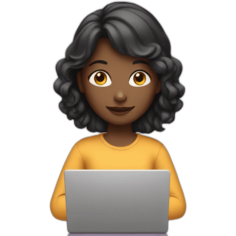 girl with laptop emoji