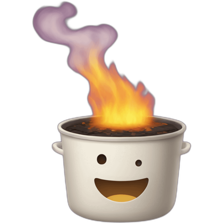 Burn Tofu in pot emoji