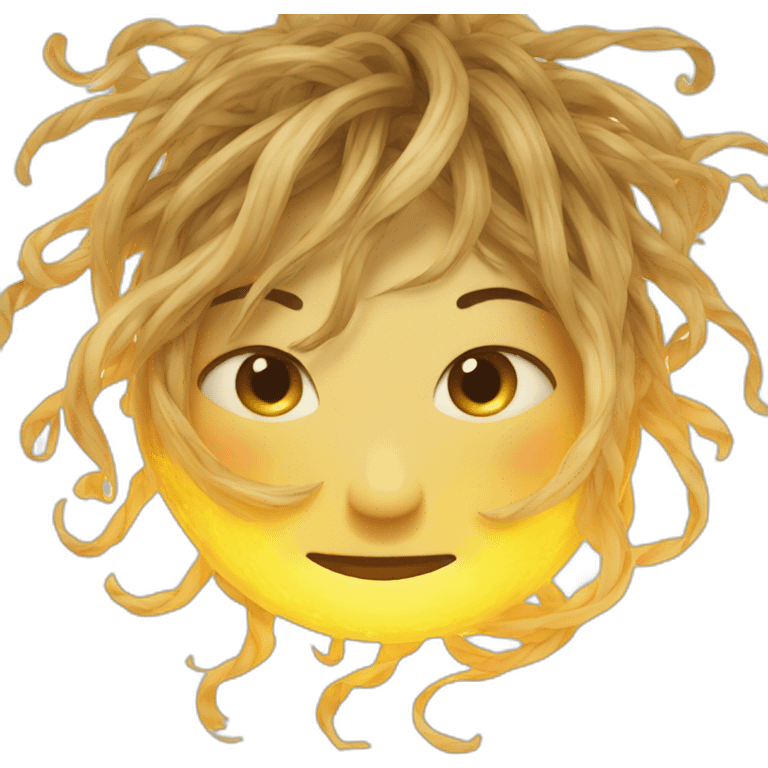 Tangled sun emoji